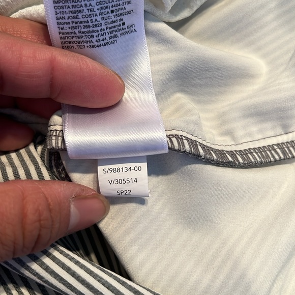 Athleta Shorts Womens 24 Brooklyn Textured Stripe Skort Gray White Activewear - Picture 12 of 12